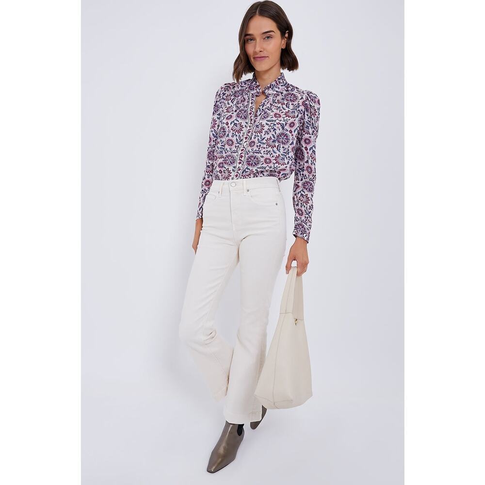 VERONICA BEARD Carson High Rise Ankle Flare - Ecru Size 28 NWT D0074 - Picture 7 of 7